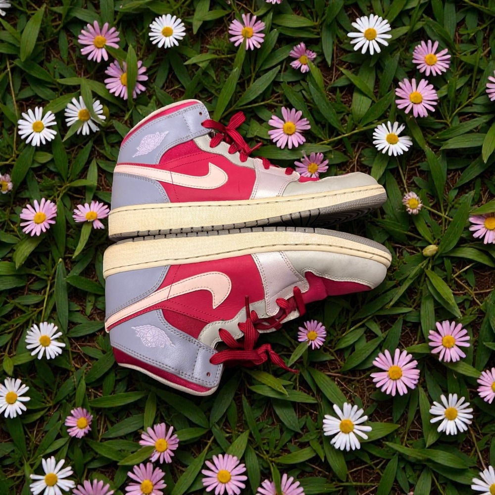 NIKE 2013 Air‎ Jordan 1 Mid GG Hyper Fuchsia women's 7 sneakers shoes